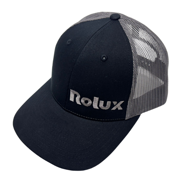 Richardson 115 Blk/Chr Embroidered Rolux Logo Left Panel