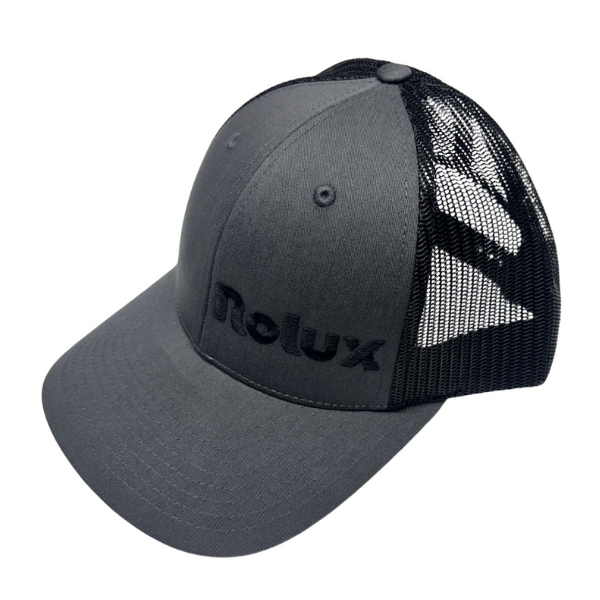 Richardson 115 Chr/Blk Embroidered Rolux Logo Left Panel