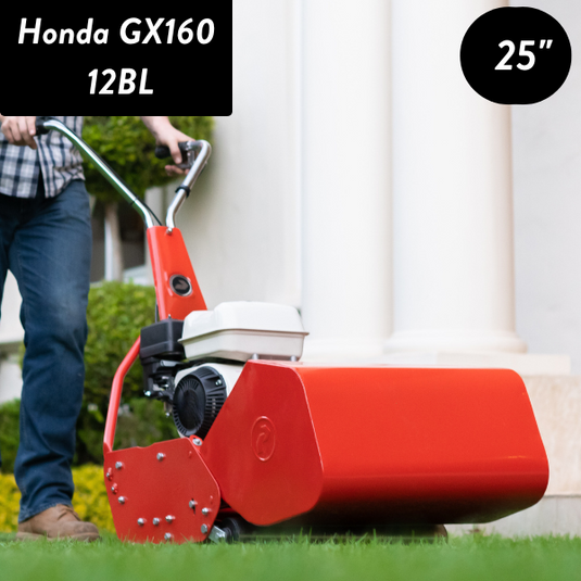 Rolux X25 25 Reel Mower including Smooth Front Roller and Grass Box