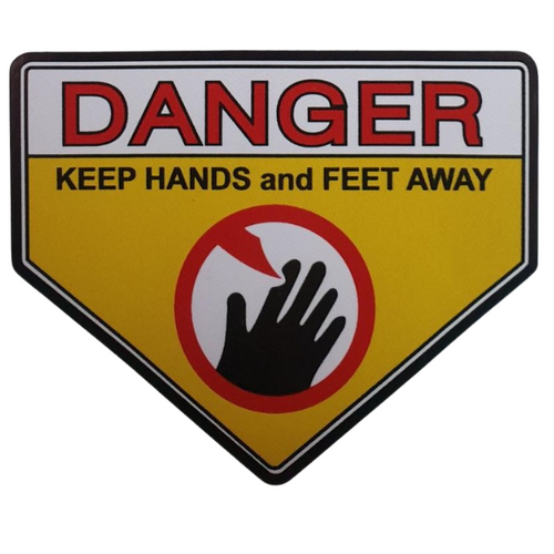 Danger 82.5x100mm Label